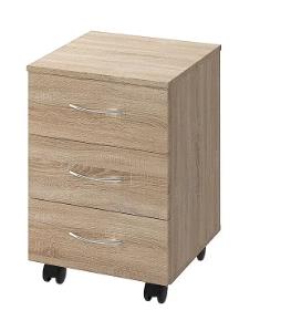 Тумба з 3-ма шухлядами, мобільна БРІК